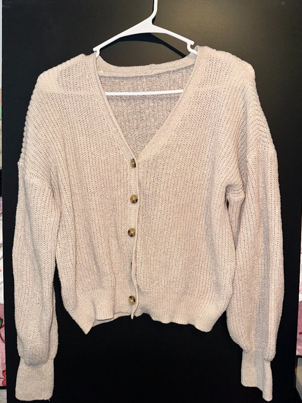 Size Small Tan Cardigan